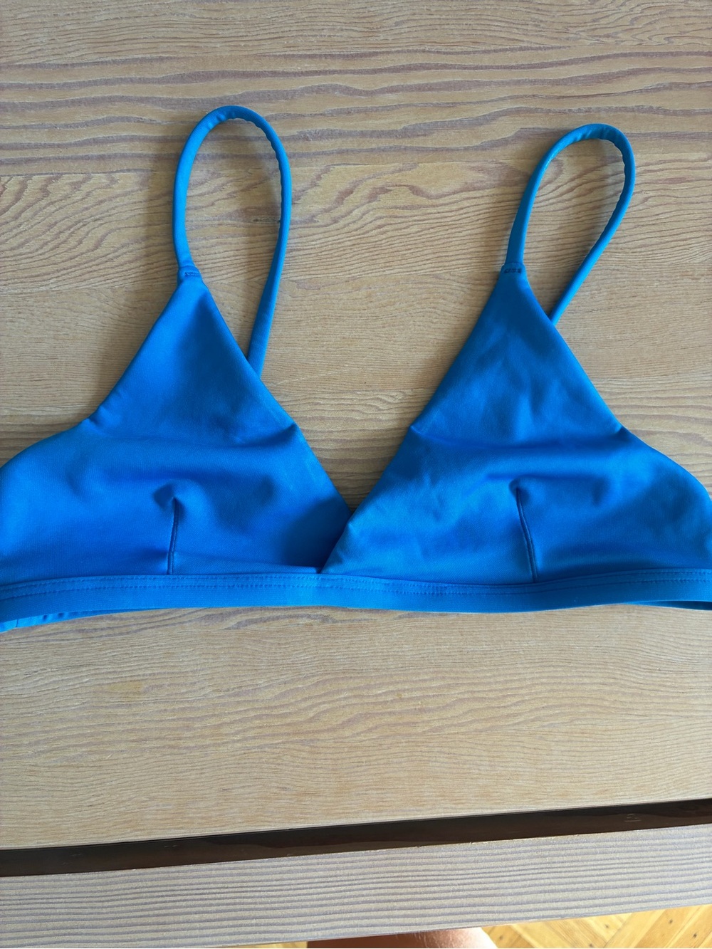 Left On Friday Blue Triangle Bralette